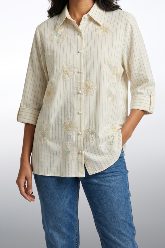 The Blooming Stripes Shirt