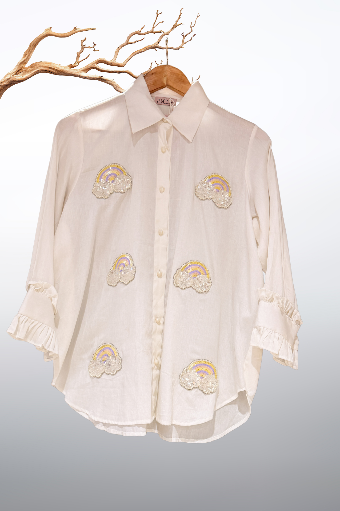 Rainbow Bliss Embroidered Shirt