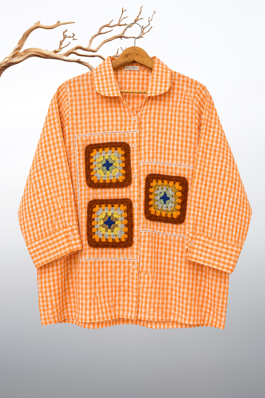 The Sunset Crochet Shirt
