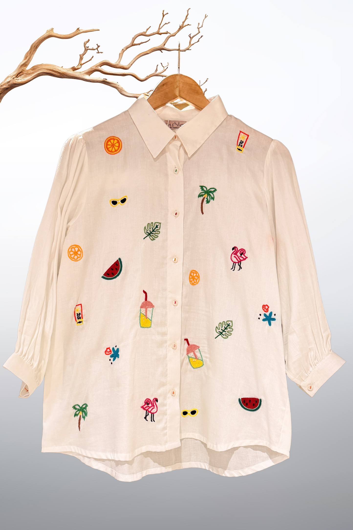 Summer Escape Embroidered Shirt
