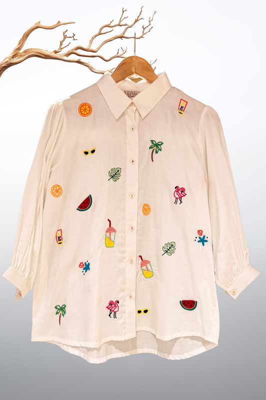 Summer Escape Embroidered Shirt