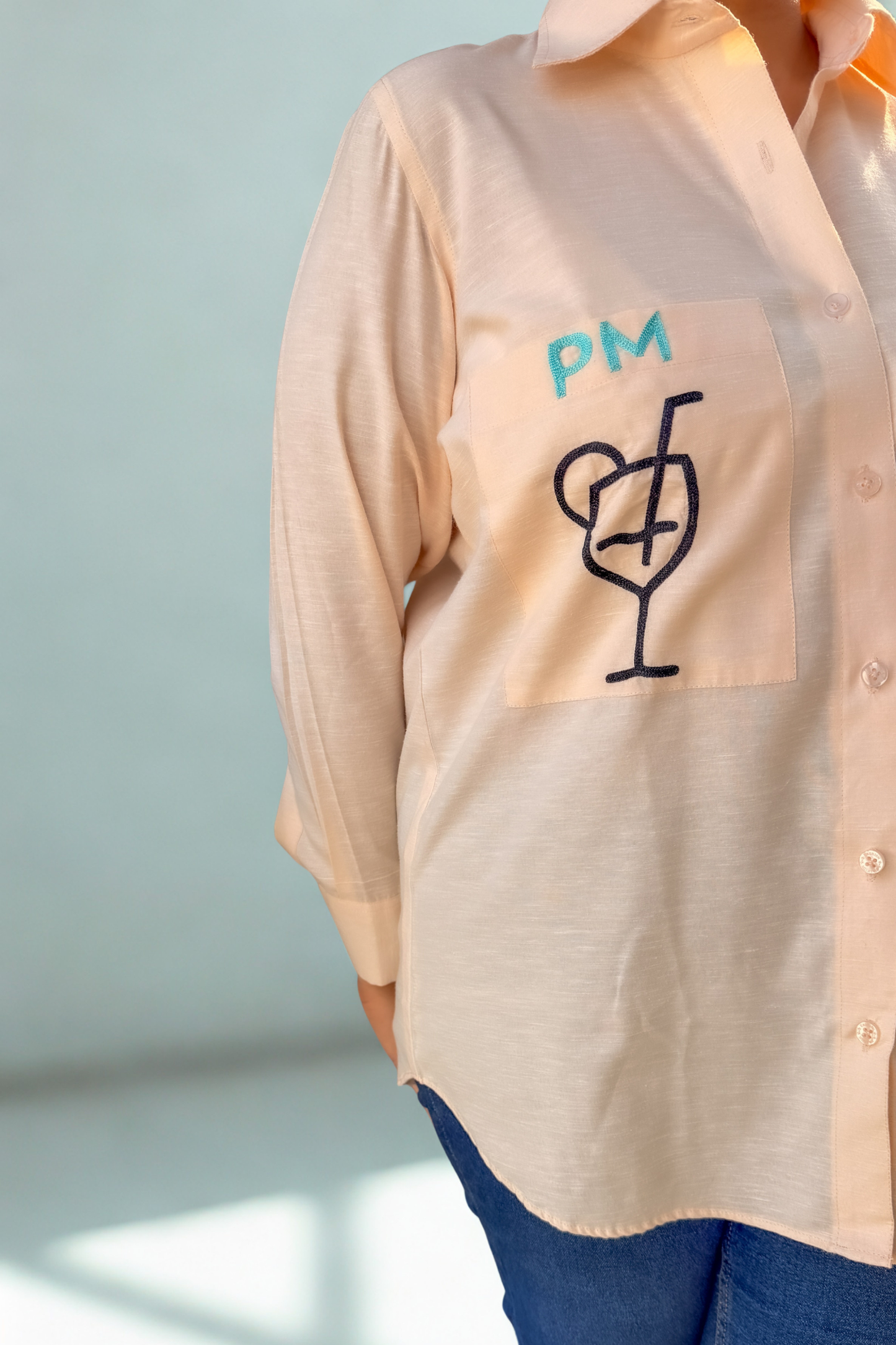 The AM to PM Shirt – Peach