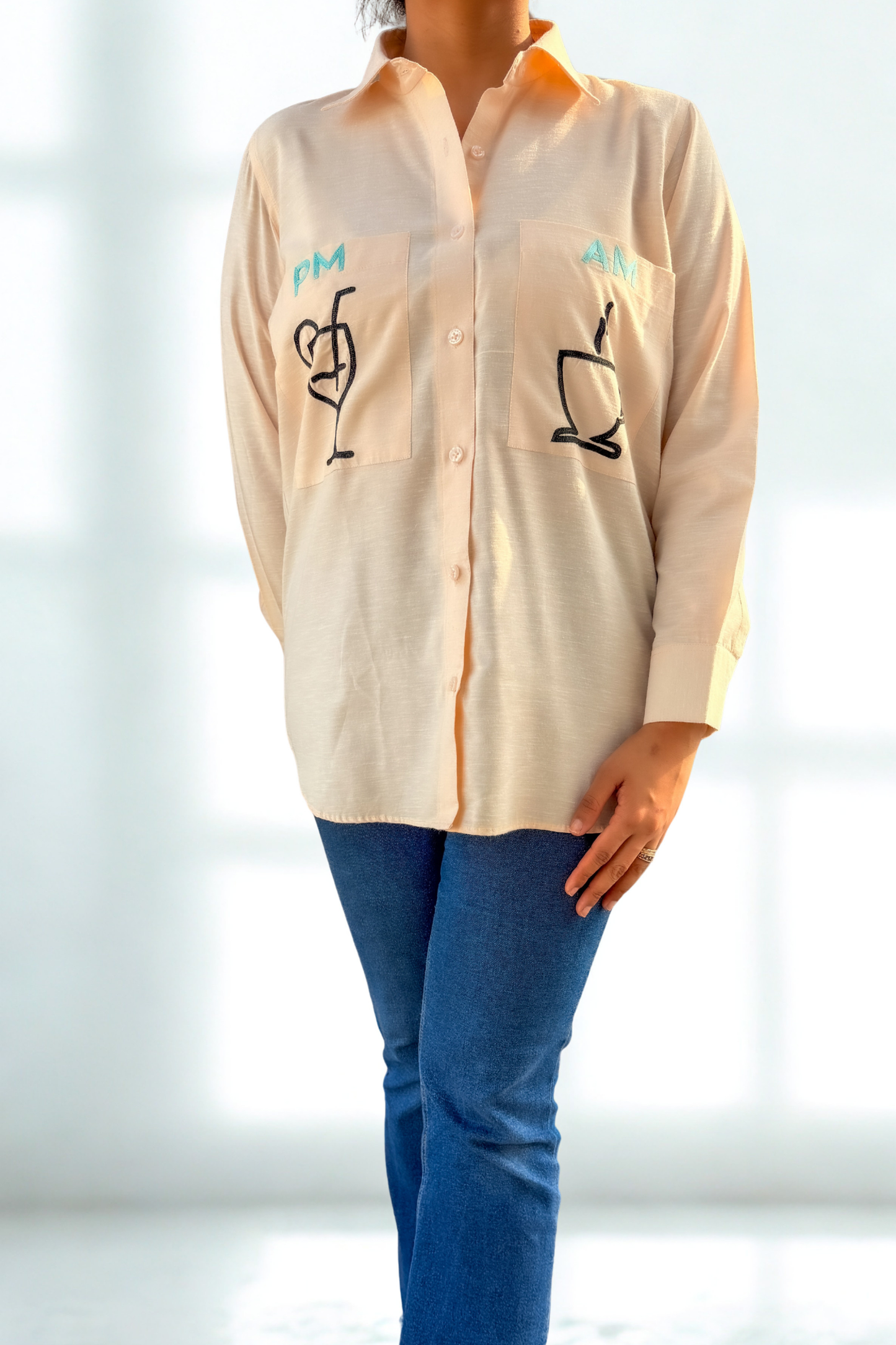 The AM to PM Shirt – Peach