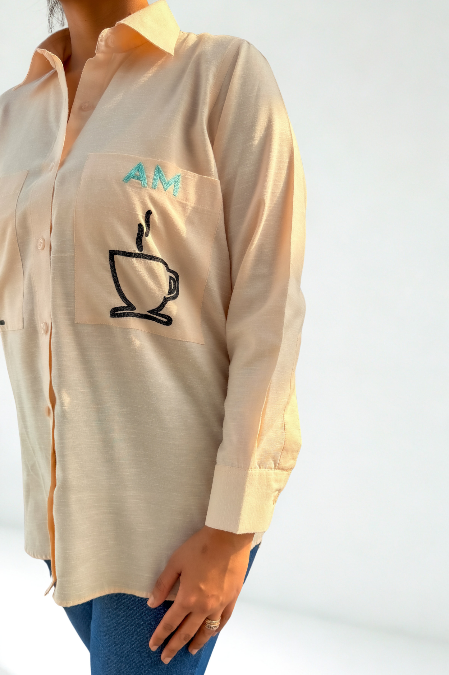 The AM to PM Shirt – Peach