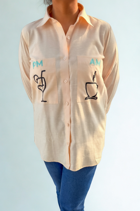 The AM to PM Shirt – Peach