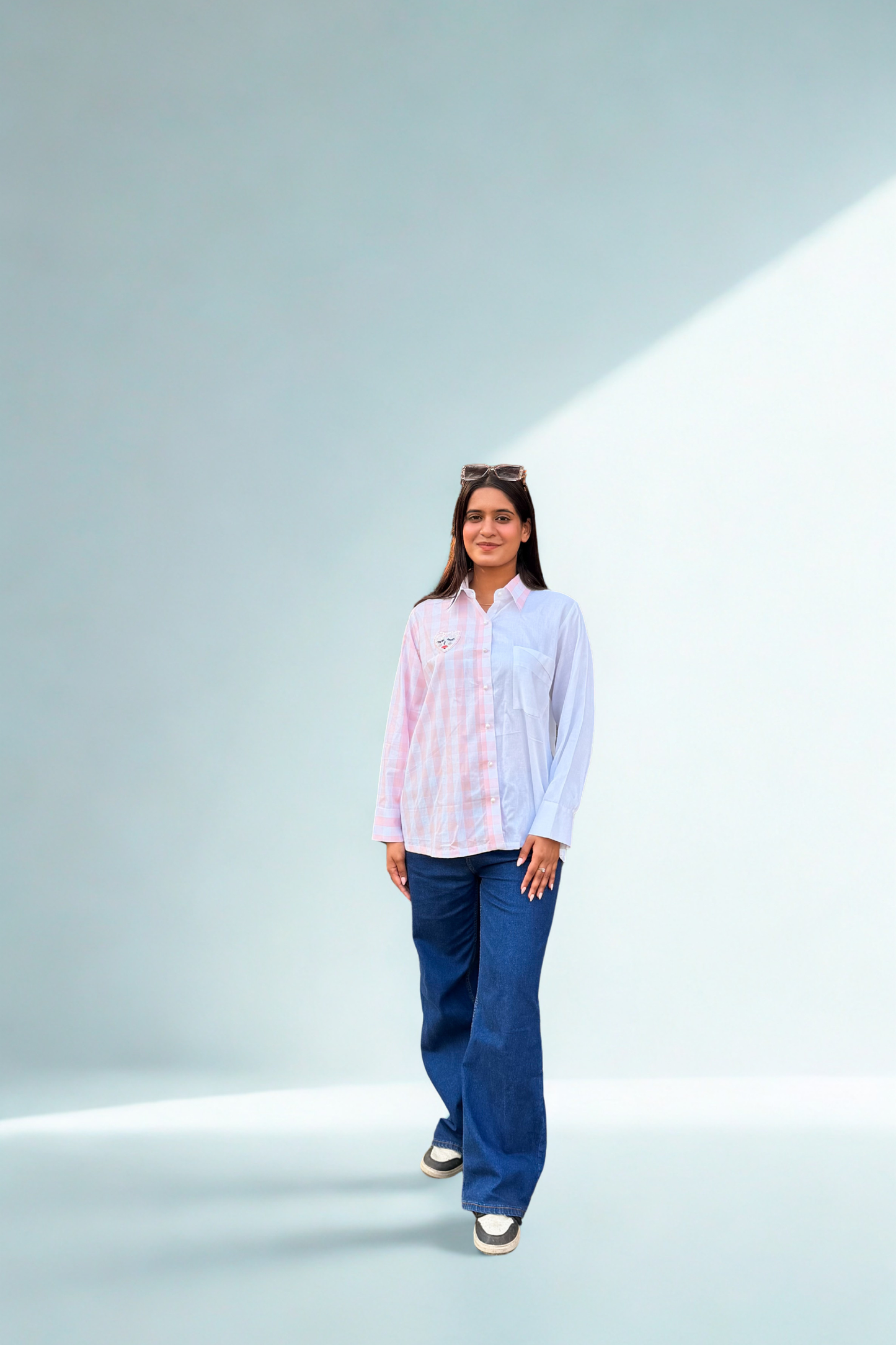 The Blush Check Muse Shirt