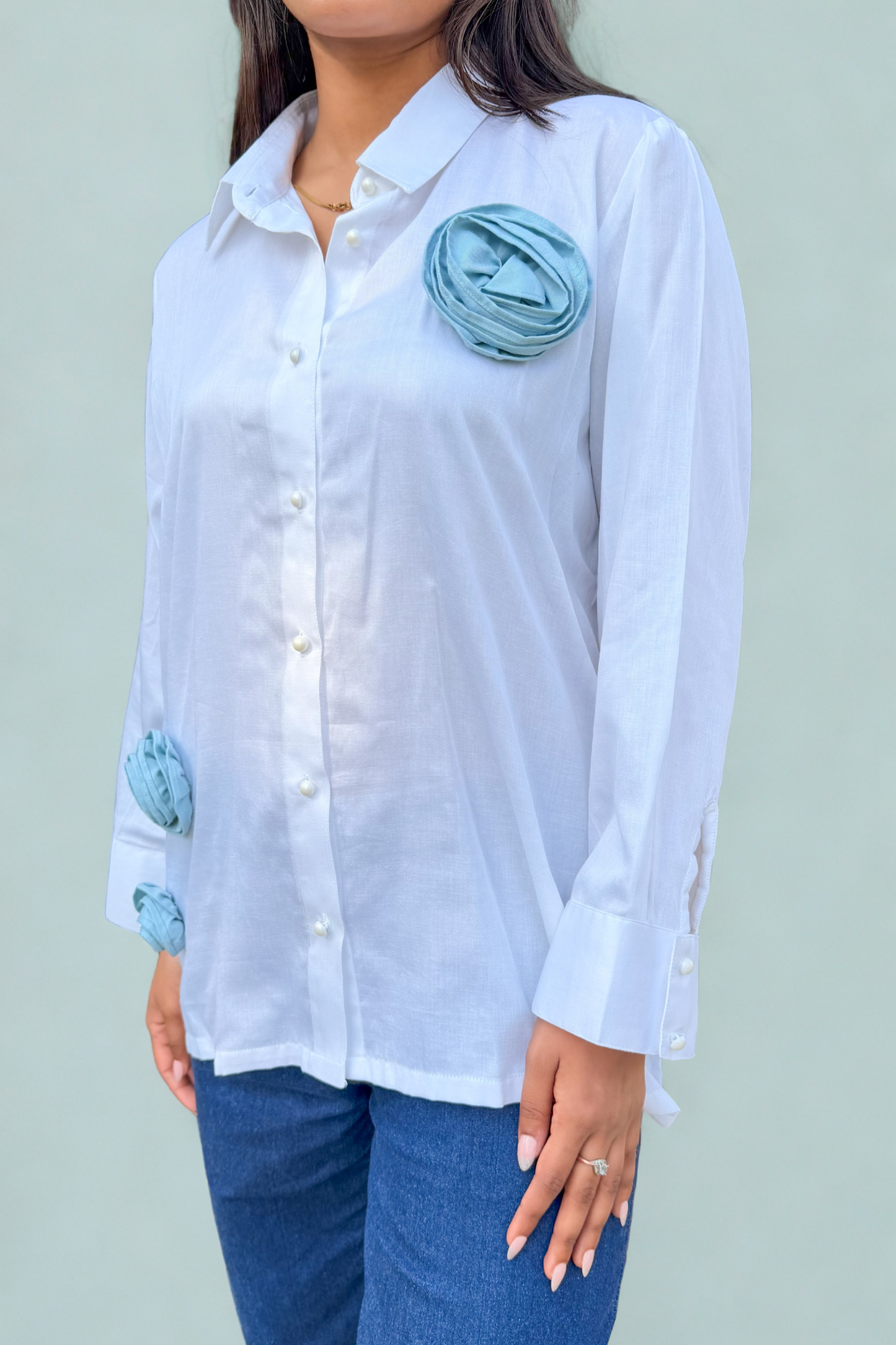 The Azure Bloom Shirt